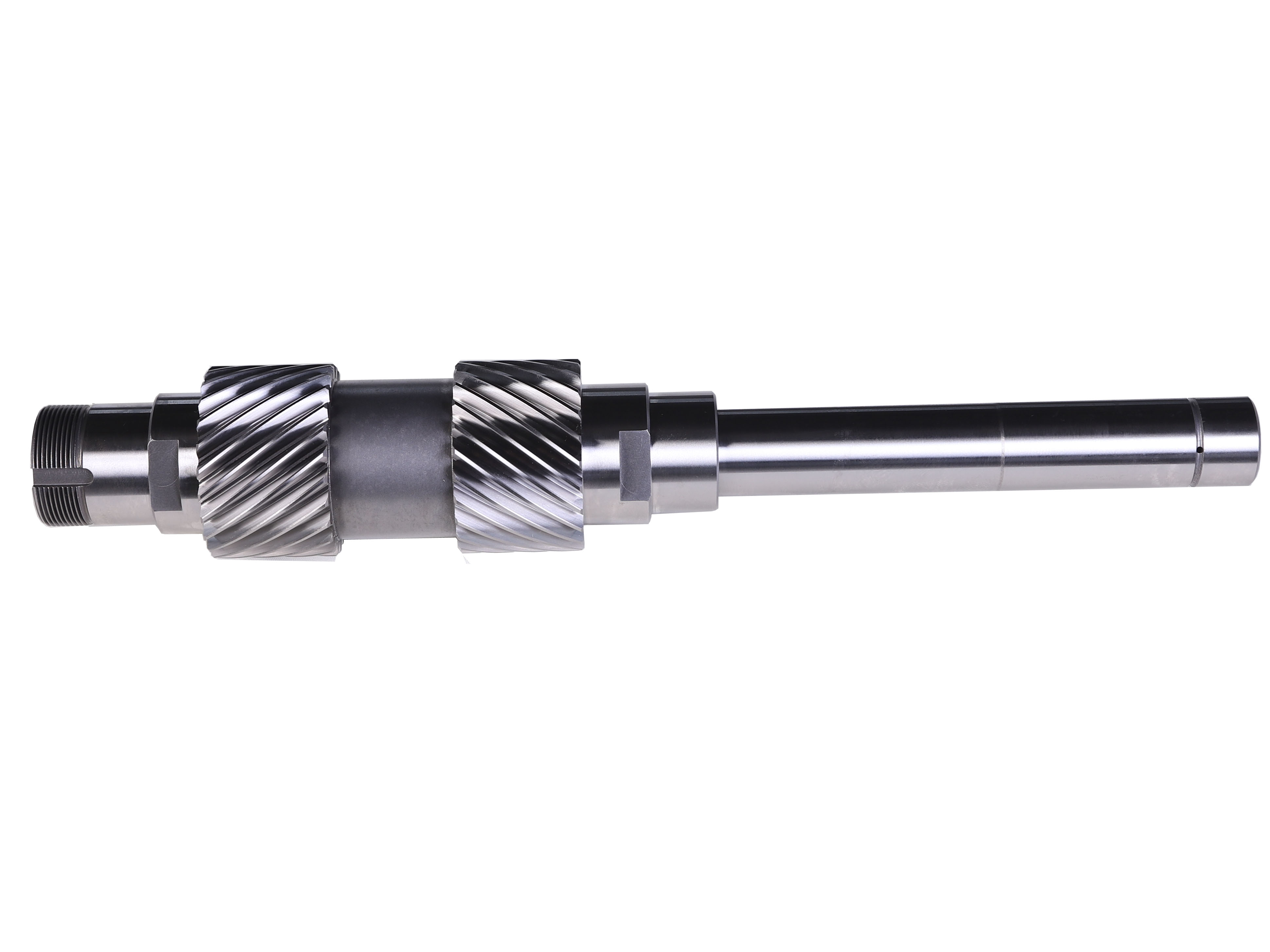 dual helical toothed shaft